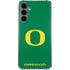 University of Oregon Yellow O on Green Galaxy S24 Plus Clear Case